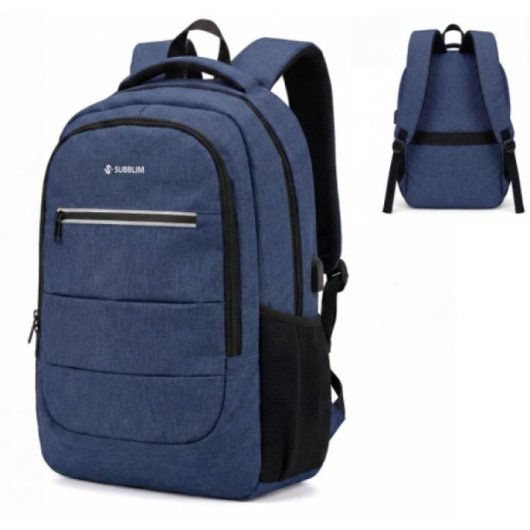Mochila Subblim City Plus 16" 26L Azul