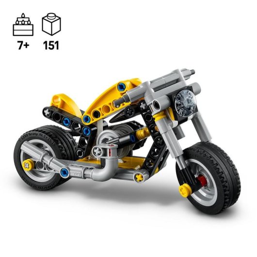 LEGO Technic Moto Amarilla 42225 151 piezas