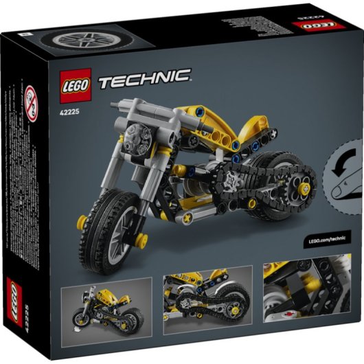 LEGO Technic Moto Amarilla 42225 151 piezas