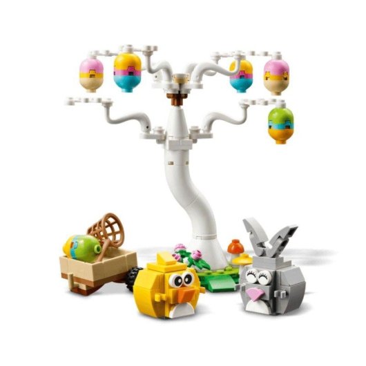 LEGO Iconic Búsqueda de Huevos de Pascua del Conejo y el Pollito 40808 140 piezas