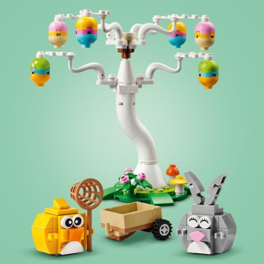 LEGO Iconic Búsqueda de Huevos de Pascua del Conejo y el Pollito 40808 140 piezas