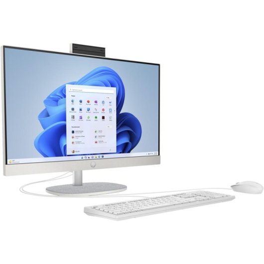 PC Tout-en-un HP 24-cr0034nf AMD Ryzen 5 8Go 512Go SSD Radeon 23.8" Windows 11 Home Blanc
