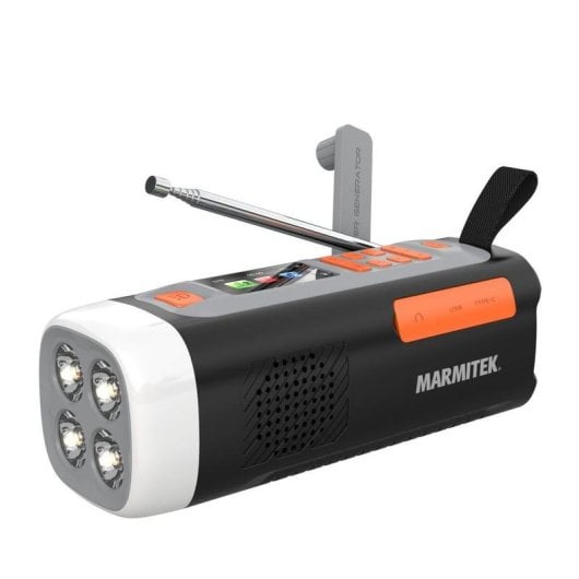 Radio de emergencia Marmitek RESQ 200 DAB+/FM Bluetooth Panel Solar 4500 mAh
