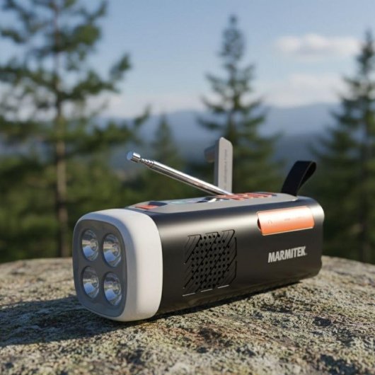 Radio de emergencia Marmitek RESQ 200 DAB+/FM Bluetooth Panel Solar 4500 mAh