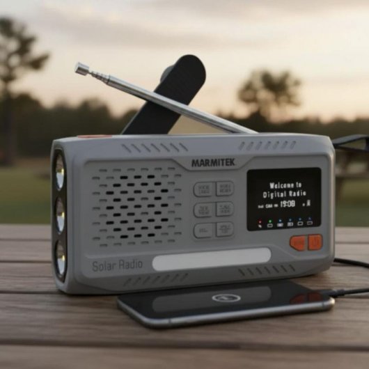 Radio Marmitek RESQ 100 DAB+/FM Bluetooth 5.3 panel solar 4500 mAh