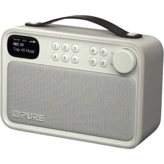 Radio Portátil Pure Bloom DAB+/FM Bluetooth 5.4 10W 1.47" Blanco