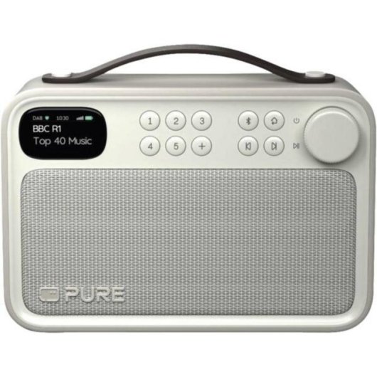 Radio Portátil Pure Bloom DAB+/FM Bluetooth 5.4 10W 1.47" Blanco