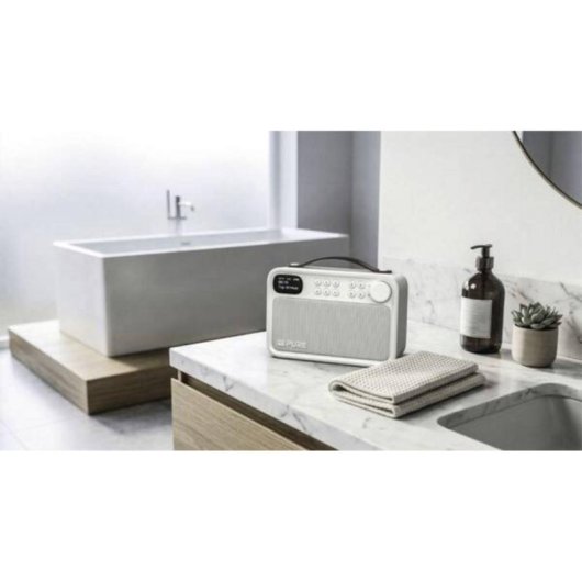 Radio Portátil Pure Bloom DAB+/FM Bluetooth 5.4 10W 1.47" Blanco