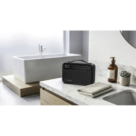 Radio portátil PURE Bloom DAB+/FM Bluetooth 10 W IPX5 Negro