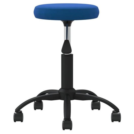 Silla de Oficina VidaXL 333178 Giratoria Azul Acolchada
