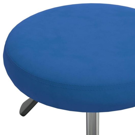 Silla de Oficina VidaXL 333178 Giratoria Azul Acolchada