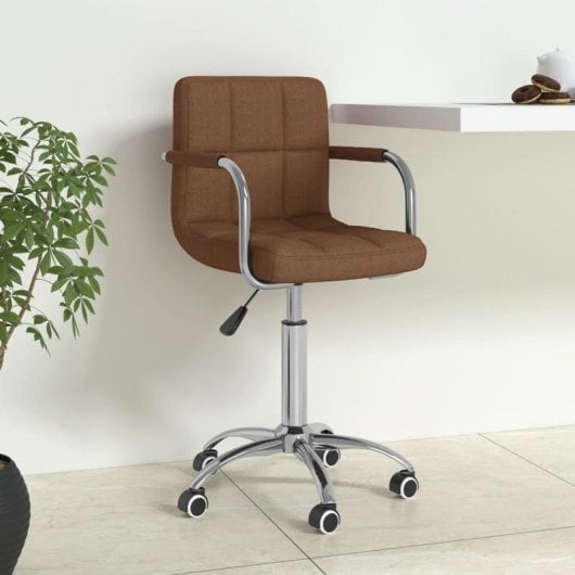Chaise de bureau VidaxL reglage hauteur gaz Marron