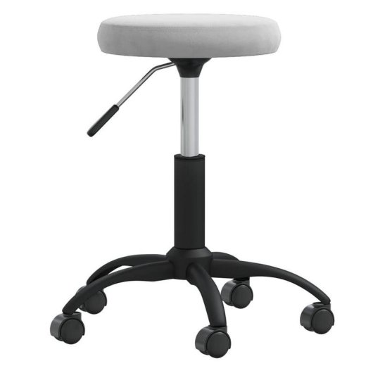 Siege de Bureau VidaXL 333174 Gris Velours Acier