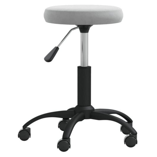 Siege de Bureau VidaXL 333174 Gris Velours Acier