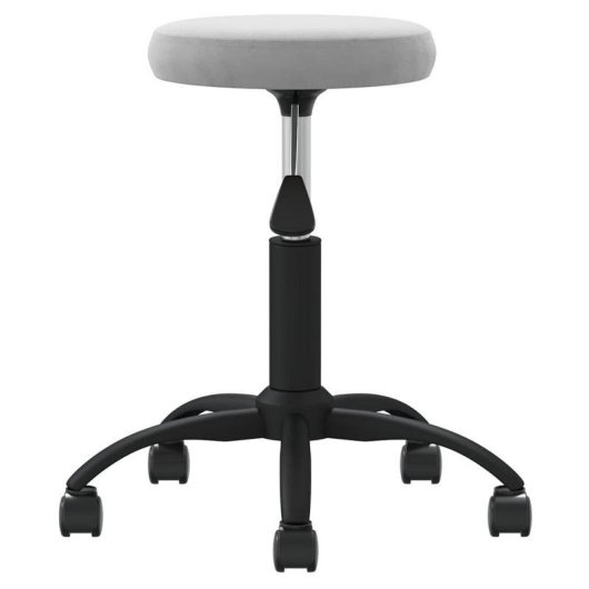 Siege de Bureau VidaXL 333174 Gris Velours Acier