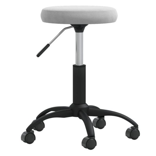 Siege de Bureau VidaXL 333174 Gris Velours Acier