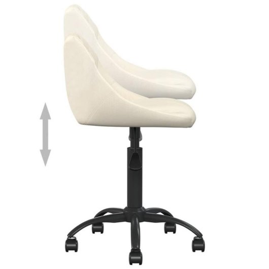Silla de oficina VidaXL 3088845 110 kg Crema