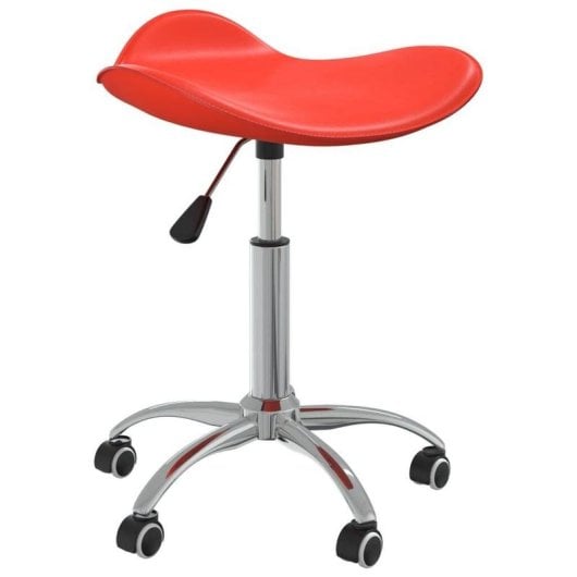 Silla de oficina VidaXL 3088557 roja regulable giratoria