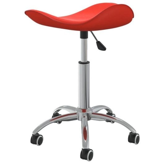 Silla de oficina VidaXL 3088557 roja regulable giratoria
