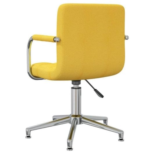 Chaise de bureau VidaXL 334736 pivotante réglable polyester jaune