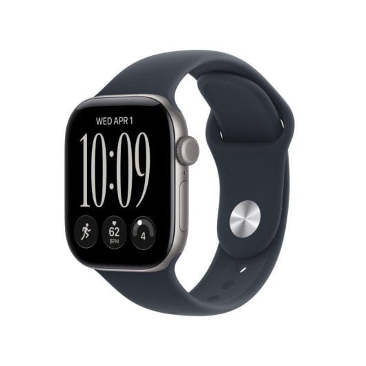 Apple Watch Series 12 GPS 42mm Caja de Aluminio Gris con Correa Deportiva Azul Marino M/L