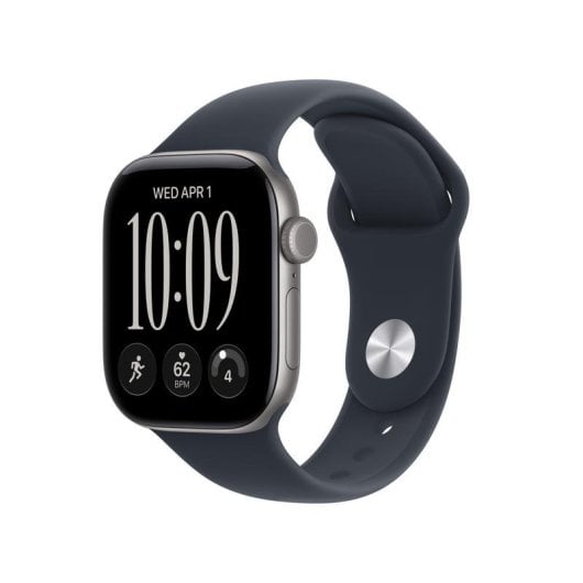 Apple Watch Series 12 GPS 42mm Caja de Aluminio Gris con Correa Deportiva Azul Marino M/L