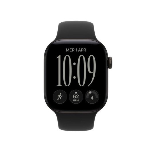 Apple Watch Series 12 GPS 42mm Caja de Aluminio Negra con Correa Deportiva Negra S/M