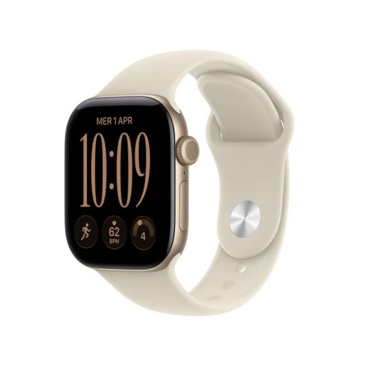 Apple Watch Series 12 GPS 42mm Caja de Aluminio Dorado Claro con Correa Deportiva Arena S/M