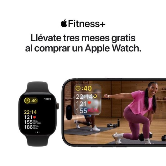 Apple Watch Series 12 GPS 42mm Caja de Aluminio Dorado Claro con Correa Deportiva Arena S/M