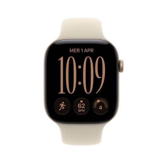 Apple Watch Series 12 GPS 46mm Caja de Aluminio Dorado Claro con Correa Deportiva Arena S/M