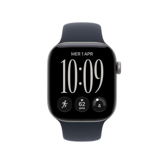 Apple Watch Series 12 GPS + Cellular 42mm Caja de Aluminio Gris con Correa Deportiva Azul Marino S/M