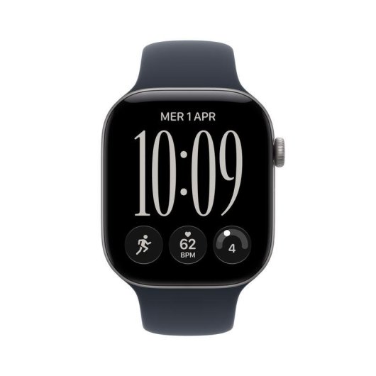 Apple Watch Series 12 GPS + Cellular 46mm Caja de Aluminio Gris con Correa Deportiva Azul Marino M/L