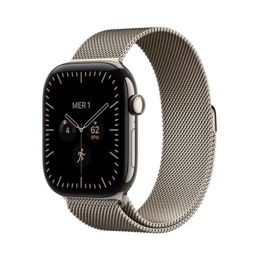Apple Watch Series 12 GPS + Cellular 46mm Caja de Titanio Natural con Correa Milanese Loop Natural M/L
