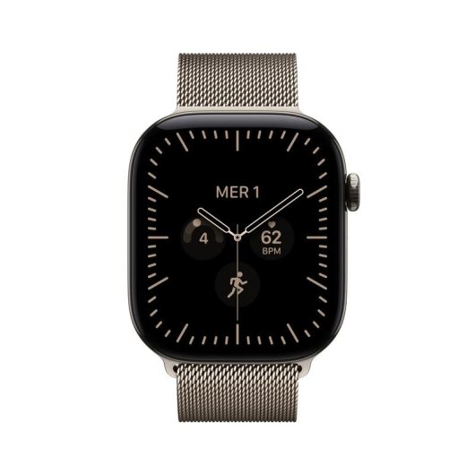 Apple Watch Series 12 GPS + Cellular 46mm Caja de Titanio Natural con Correa Milanese Loop Natural M/L