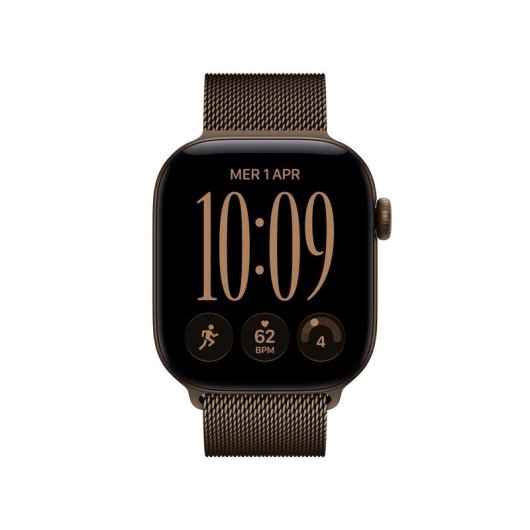 Apple Watch Series 12 GPS 42mm Caja de Aluminio Bronce Oscuro con Correa Milanese Loop Bronce S/M