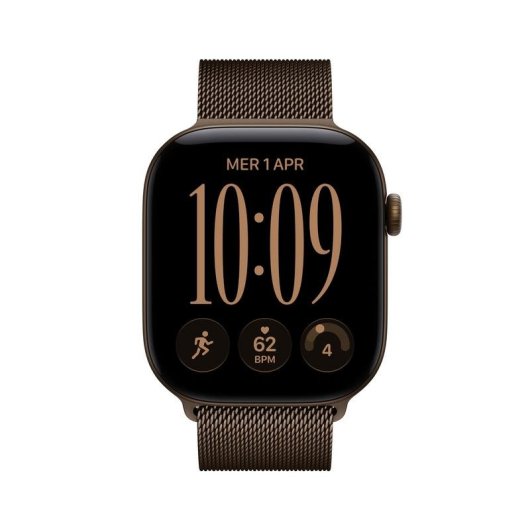 Apple Watch Series 12 GPS + Cellular 46mm Caja de Aluminio Bronce con Correa Milanese Loop Bronce M/L