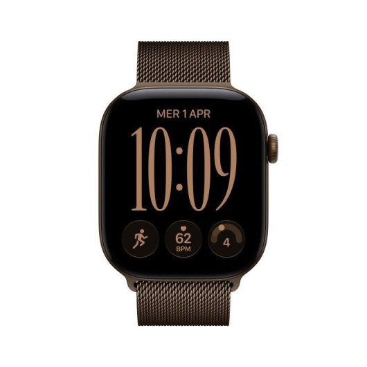 Apple Watch Series 12 GPS + Cellular 46mm Caja de Aluminio Bronce con Correa Milanese Loop Bronce M/L
