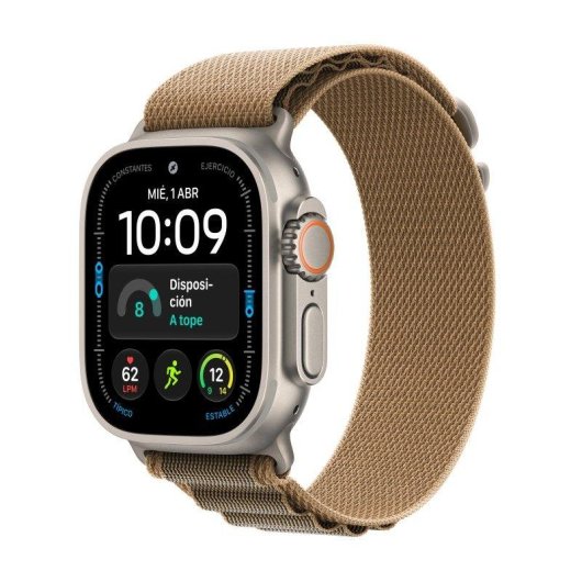 Apple Watch Ultra 4 GPS + Cellular 49mm Titan Natur mit Loop Alpine Armband M