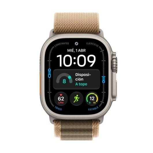 Apple Watch Ultra 4 GPS + Cellular 49mm Titan Natur mit Loop Alpine Armband Groß