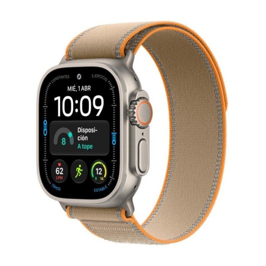 Apple Watch Ultra 4 GPS + Cellular 49mm Titanio Naturale con Cinturino Loop Trail Sabbia S/M