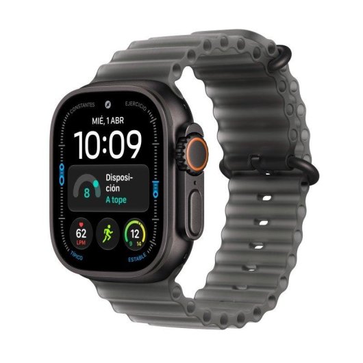 Apple Watch Ultra 4 GPS + Cellular 49mm Caja de Titanio Negra con Correa Ocean Negra Talla Única
