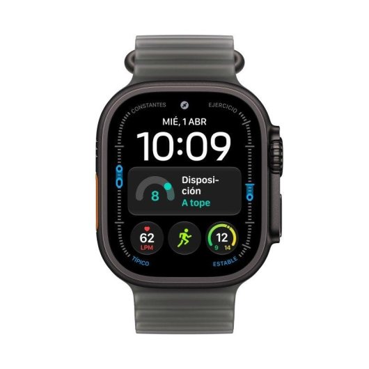 Apple Watch Ultra 4 GPS + Cellular 49mm Caja de Titanio Negra con Correa Ocean Negra Talla Única