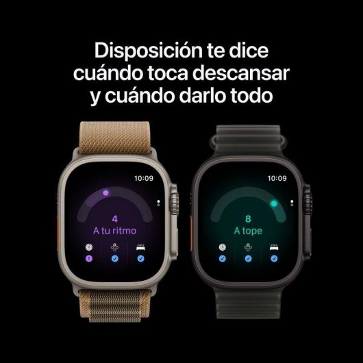 Apple Watch Ultra 4 GPS + Cellular 49mm Negra con Correa Loop Trail Burdeos M/L