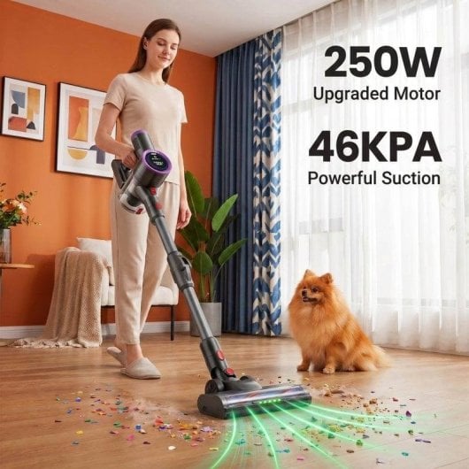 Prasky draadloze stofzuiger 550 W 65 kPa 50 min HEPA