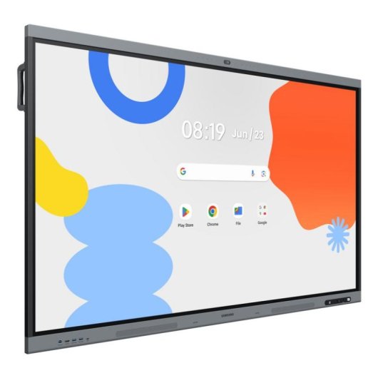 Pizarra blanca interactiva Samsung LH65WAFPLGC 65" 4K UHD Android 15 cámara 48 MP
