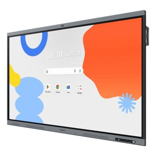 Pizarra blanca interactiva Samsung LH65WAFPLGC 65" 4K UHD Android 15 cámara 48 MP