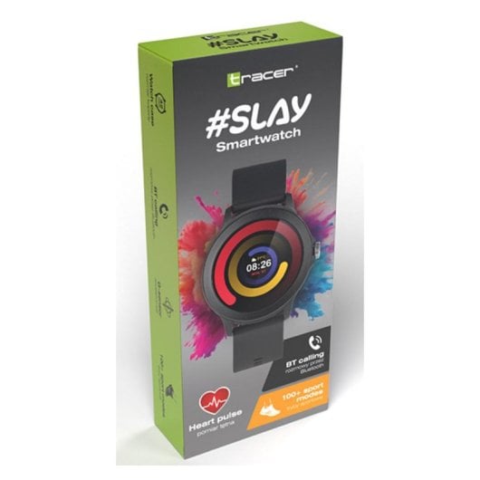 Tracer SMK3 SLAY Bluetooth 1,28'' Preto Silicone Tamanho Único