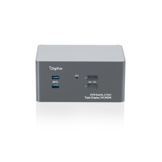 Commutateur KVM Digitus DS-12863 Triple Écran 4K HDMI USB