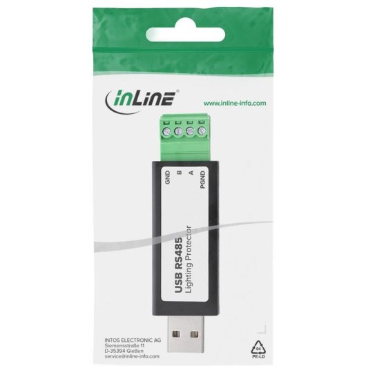 Conversor InLine USB para Série RS-232/RS-485 com Proteção FTDI