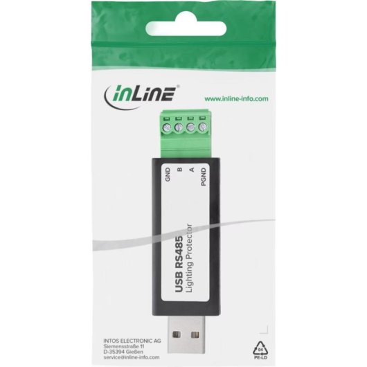 Conversor InLine USB para Série RS-232/RS-485 com Proteção FTDI